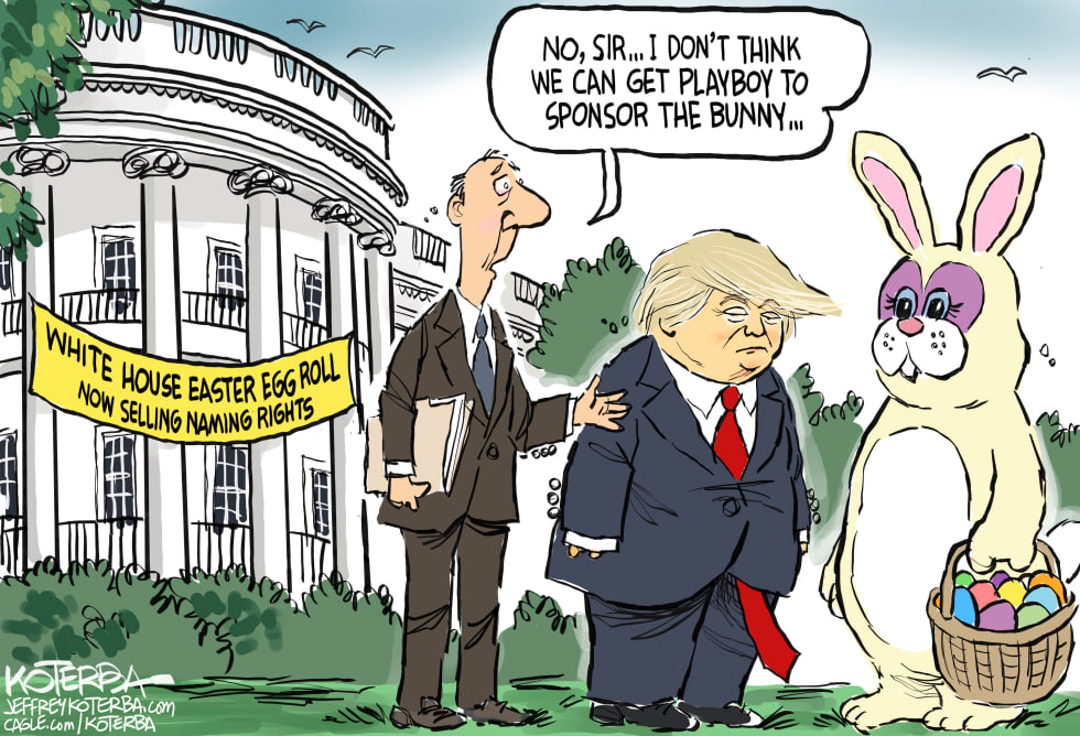 Trump with Bunny at White House